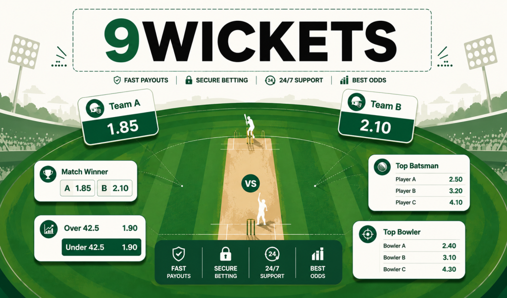 9wickets cricket betting